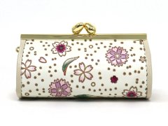 桜散らし リップも入るハートまちの小物入れ