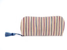 画像1: 【予約限定柄】矢鱈縞＜あずき＞ メガネケース［t］ (1)