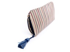 画像2: 【予約限定柄】矢鱈縞＜あずき＞ メガネケース［t］ (2)