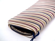 画像3: 【予約限定柄】矢鱈縞＜あずき＞ メガネケース［t］ (3)