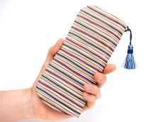 画像4: 【予約限定柄】矢鱈縞＜あずき＞ メガネケース［t］ (4)