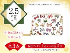 画像1: 【福袋2.5万円コース】●全3点入り ●保証アイテム：ファスナー小銭入れ (1)