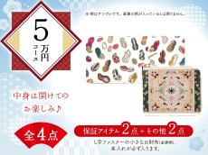 画像1: 【福袋5万円コース】●全4点入り ●保証アイテム：L字ファスナーの小さなお財布（金唐柄）/束入れ (1)