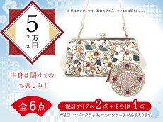 画像1: 【福袋5万円コース】●全6点入り ●保証アイテム：がま口ハンドルクラッチ/マカロンポーチ (1)