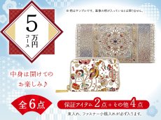 画像1: 【福袋5万円コース】●全6点入り ●保証アイテム：束入れ/ファスナー小銭入れ (1)
