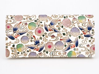 文庫屋大関　花と鳥デザイン 長財布 文庫屋大関 花と鳥デザイン 長財布