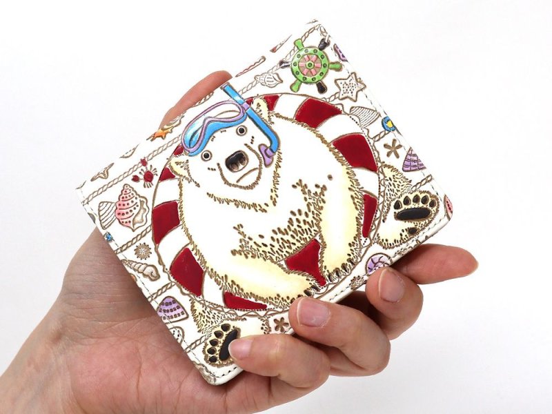 夏限定柄/限定Item】泳ぐま スマート札入れ［t］