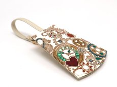 画像3: 時の歯車＜青緑＞ ベルキーケース（金唐柄）［t］ (3)