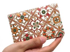 画像5: 【Xmas柄/限定Item】キャンディクロッシェ 両面文庫革のパスカードホルダー［t］ (5)