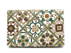 【Xmas柄/限定Item】チョコクロッシェ 両面文庫革のパスカードホルダー［t］