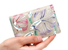 画像5: 【限定Item】ラビリンスフィッシュ＜パープル＞ 両面文庫革のパスカードホルダー［t］ (5)