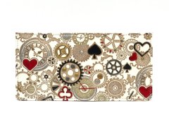 【限定Item】時の歯車＜赤黒＞ フラット札入れ（金唐柄）［t］