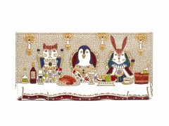 【限定Item】ノーブルアニマルズ フラット札入れ（金唐柄）［t］