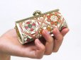 画像5: 【Xmas柄】キャンディクロッシェ リップも入るハートまちの小物入れ