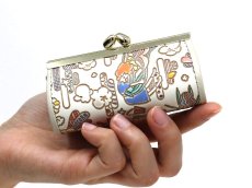 画像5: 恋するもろこしガール リップも入るハートまちの小物入れ（金唐柄） (5)