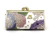 【夏限定柄】紫陽花 リップも入るハートまちの小物入れ