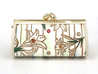 ホワイトリリー ぐるっとファスナーの長財布［t］