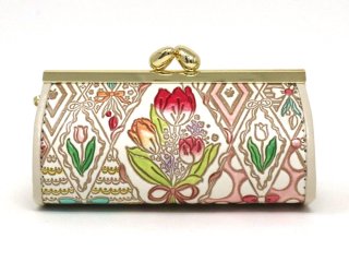 アンティークフランス 手描きチューリップの花束 蓋付きフルーツの木 飴色小物入れ チューリップの花束 リップも入るハートまちの小物入れ