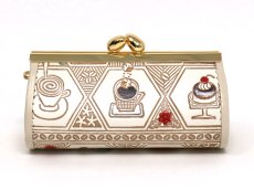 画像1: 珈琲 リップも入るハートまちの小物入れ (1)