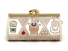 画像2: 珈琲 リップも入るハートまちの小物入れ (2)