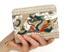画像4: 終売 龍＜緑＞ ぐるっとファスナーのお財布［t］ (4)