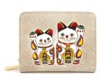 終売 招き猫 ぐるっとファスナーのお財布［t］