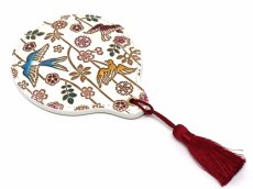 画像1: 枝垂れ花鳥 手鏡［t］ (1)