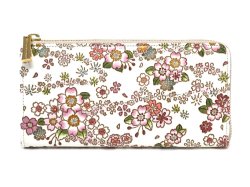 かすみ桜 L字ファスナーの長財布［t］