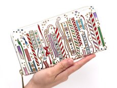 画像4: 【予約限定柄】リボン ぐるっとファスナーの長財布［t］ (4)