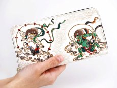 画像4: 風神雷神 ぐるっとファスナーの長財布［t］ (4)