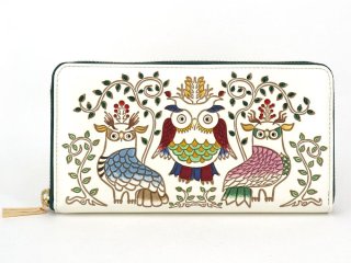 未使用　気品のある❢浅草文庫　シックなグレーのふくろう長財布 pd_f57b7f18fdda9d1d797c69e175c