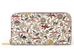 雁＜赤＞ ぐるっとファスナーの長財布［t］