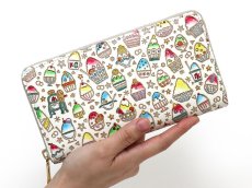 画像4: なないろかき氷 ぐるっとファスナーの長財布［t］ (4)