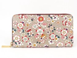 【季節限定】五色桜 ぐるっとファスナーの長財布［t］