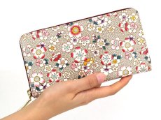 画像5: 【季節限定柄】五色桜 ぐるっとファスナーの長財布［t］ (5)