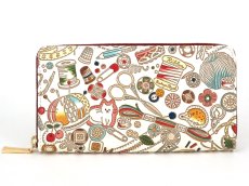 画像1: ソーイング ぐるっとファスナーの長財布［t］ (1)