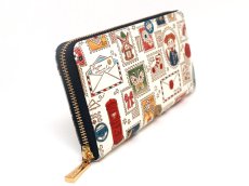 画像3: 切手 ぐるっとファスナーの長財布［t］ (3)