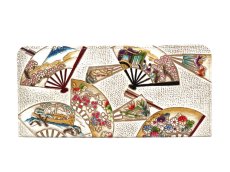 画像1: 完売【限定Item】四季扇面 ひとえ束入れ（金唐柄）［t］ (1)