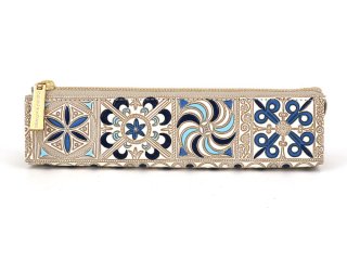 文庫屋　大関　がま口　錦紗＜青＞ 文庫屋「大関」錦紗＜青＞ - きんしゃ -