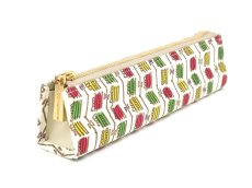 画像2: ジグザグ＜フランボワーズ＞ 三角マチのペンケース (2)