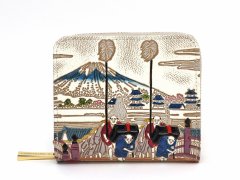 日本橋 二つ折りファスナーミニ財布［t］