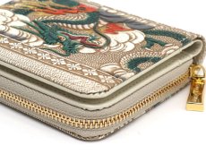 画像3: 龍＜緑＞ 二つ折りファスナーミニ財布［t］ (3)