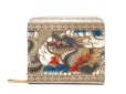 画像1: 龍＜グレー＞ 二つ折りファスナーミニ財布［t］ (1)