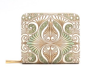 【終売品】文庫屋大関　天溝がま口　ロカイユ〈ペールカーキ〉 70726f647563742f696d672f333932