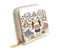 画像2: ふくろう 二つ折りファスナーミニ財布［t］ (2)