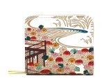 垣根菊 二つ折りファスナーミニ財布［t］