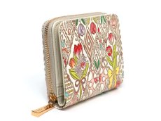 画像2: チューリップの花束 二つ折りファスナーミニ財布［t］ (2)