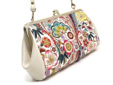 画像2: 完売【限定Item】華熨斗 がま口ハンドルクラッチ（絢爛柄） (2)