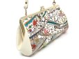 画像3: 【限定Item】海はひろいな がま口ハンドルクラッチ（金唐柄）