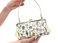 画像4: 【限定Item】サボテン がま口ハンドルクラッチ (4)
